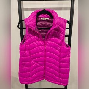 Hot Pink Quilted Puffer Vest